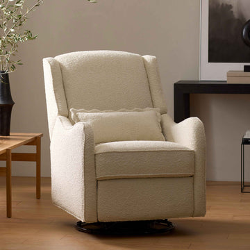 Devon Recliner and Swivel Glider, Ivory Boucle