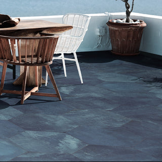 Argillos Hex Deep Blue Porcelain Floor/Wall Tile