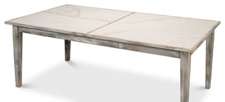 Butterfly Gray Extendable Dining Table Seats 10 People