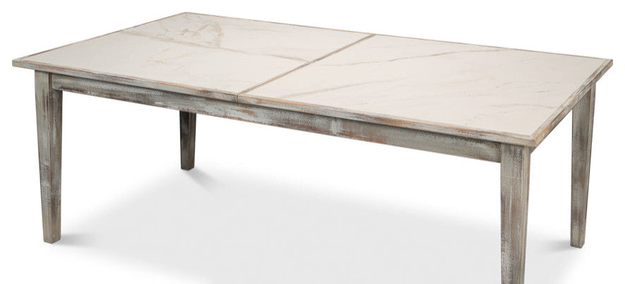 Butterfly Gray Extendable Dining Table Seats 10 People