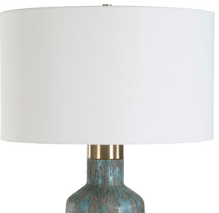 Uttermost Dauphine Cracked Teal Table Lamp