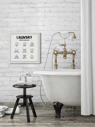 "Laundry Cycle" Framed Painting Print, 24x24