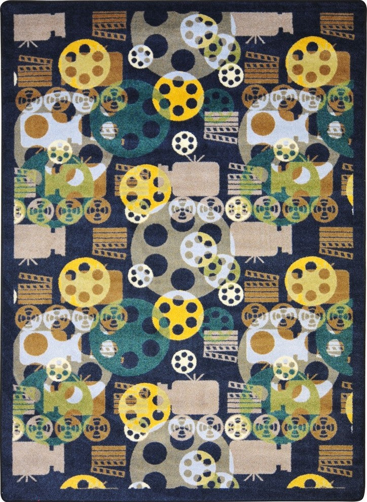 Any Day Matinee Rug, Blockbuster, 3'10"x5'4", Navy