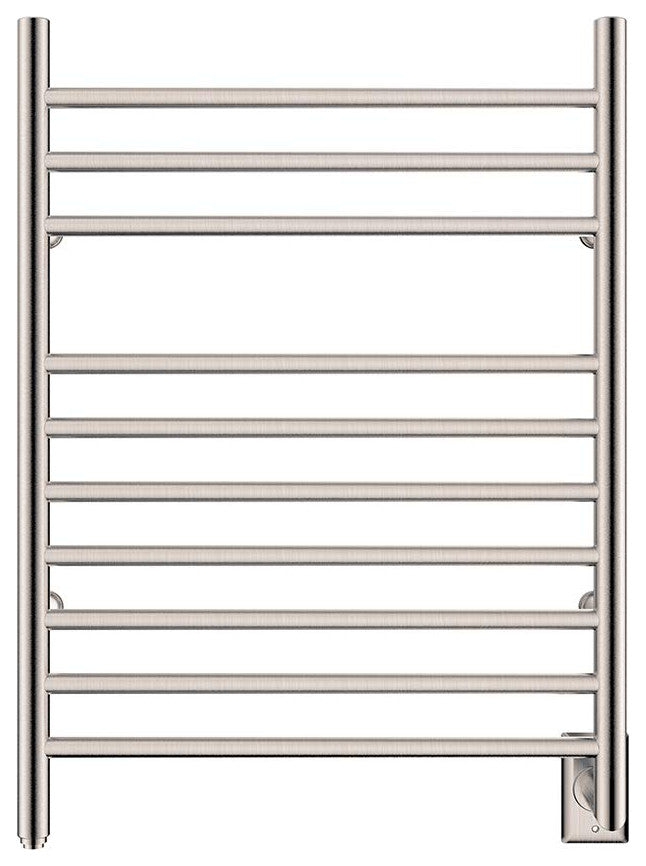 Heatgene Wall Mounted 10 Bar Hardwired Towel Warmer, Brush Polish