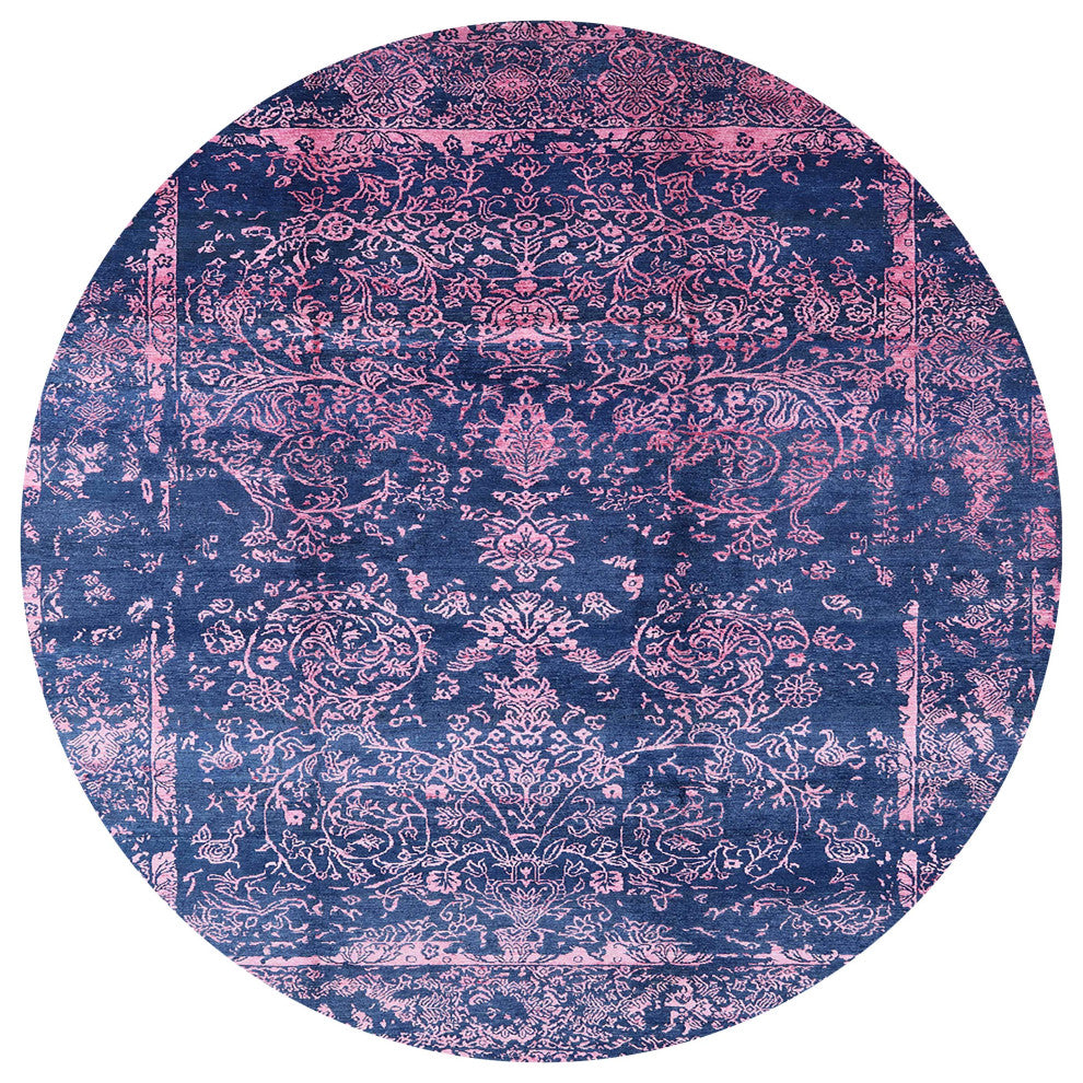 Ahgly Company Indoor Round Mid-Century Modern Area Rugs, 8' Round