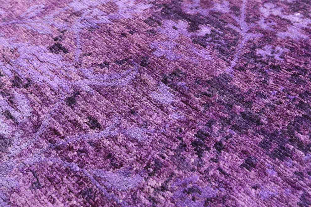 5' 10" X 8' 8" Handmade Wool & Silk Modern Rug - Q12736