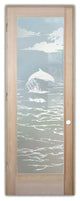 Interior Prehung Door or Interior Slab Door - Dolphins in the Shimmer -...