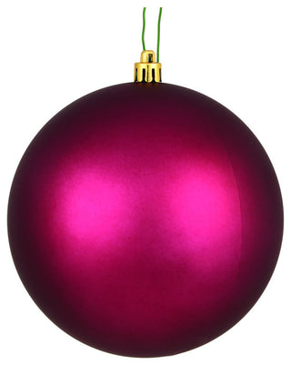 Vickerman 4" Berry Red Matte Ball Ornament, 6 per Bag
