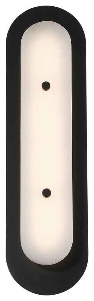 Tramore, Outdoor, 22", Powder Coat Black, Alabaster