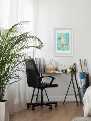 "Resting Bird" Framed Painting Print, 12"x18"