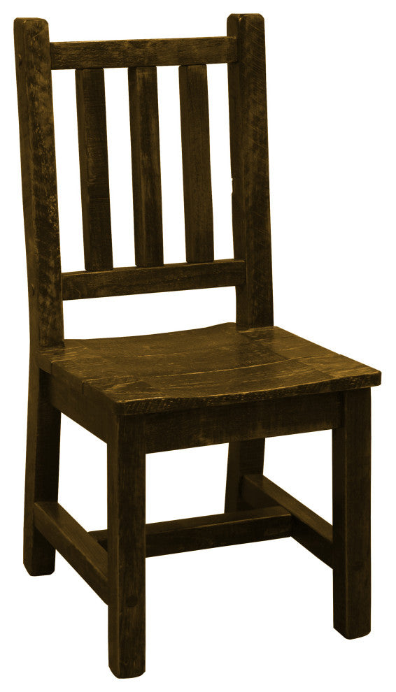 Barnwood Style Timber Peg Dining Chair, Set of 2, Driftwood