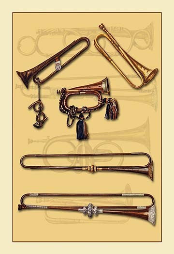 Calvary Bugle and Calvary Trumpets- Gallery Wrapped Canvas Art 28" x 42"