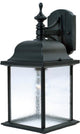 Maxim Senator One Light Black Seedy Glass Wall Lantern