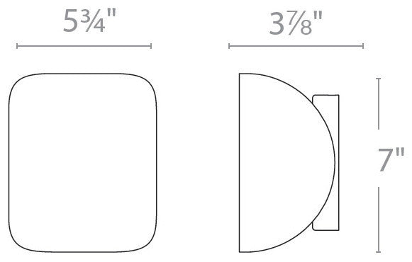 Modern Forms Blinc LED Outdoor Wall Sconce in White