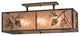 36L Balsam Pine Oblong Flushmount