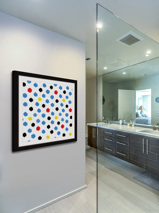 "Brush Dots" Framed Art Print