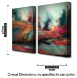 Abstract ABS XII, Canvas Wall Art, 40"x20" 2-Panels