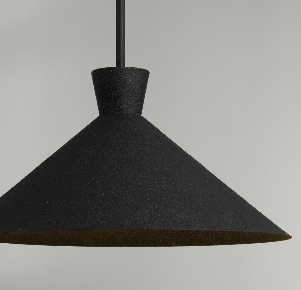 Capital Lighting Paloma 1-Light Pendant 350312XK Textured Black