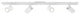 Astro Ascoli Four Bar, Dimmable Indoor Spotlight (Textured White)