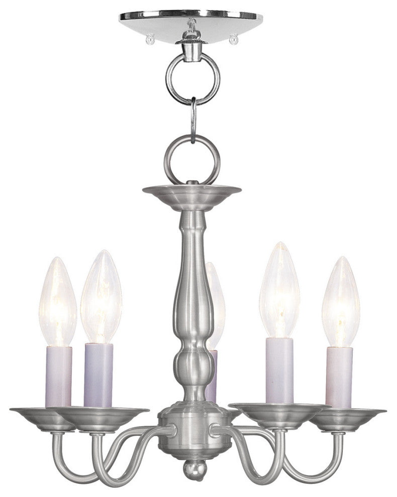 Livex Lighting 5 Light Bn Chain Hang/ceiling Mount - 5011-91