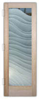 Interior Prehung Door or Interior Slab Door - Dreamy Waves - Douglas Fir...