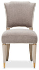 St. Charles Chenille Vanity Chair, Dove Gray