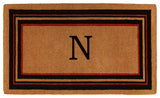 Esquire Monogram Doormat, Extra-Thick 2'x3', Letter N