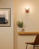 Nouveau Wall Sconce, Canyon Clay, Polished Brass