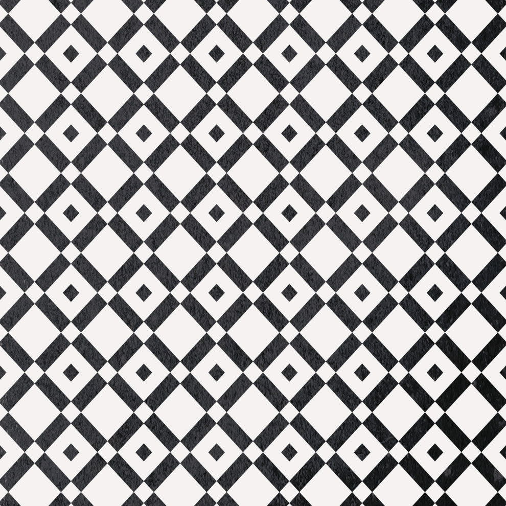 Mosaic Pattern Vinyl Floor Mat, 2' x 5'