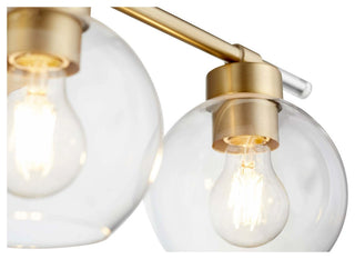 Quorum International 5317-3 Volan 3 Light 24"W Vanity Light - Aged Brass