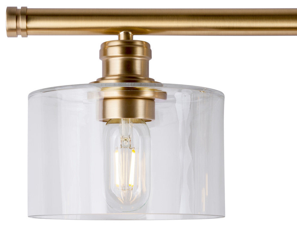 4-Light Bath Vanity Light, Soft Gold