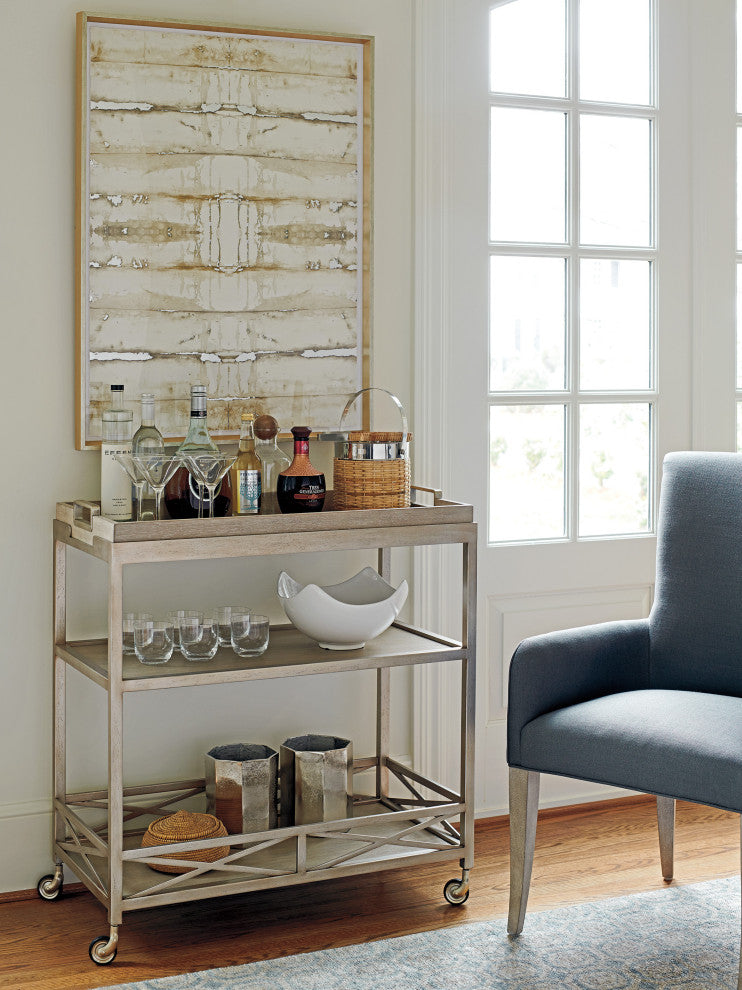 Lifestyle image showing the cart in a real room context.