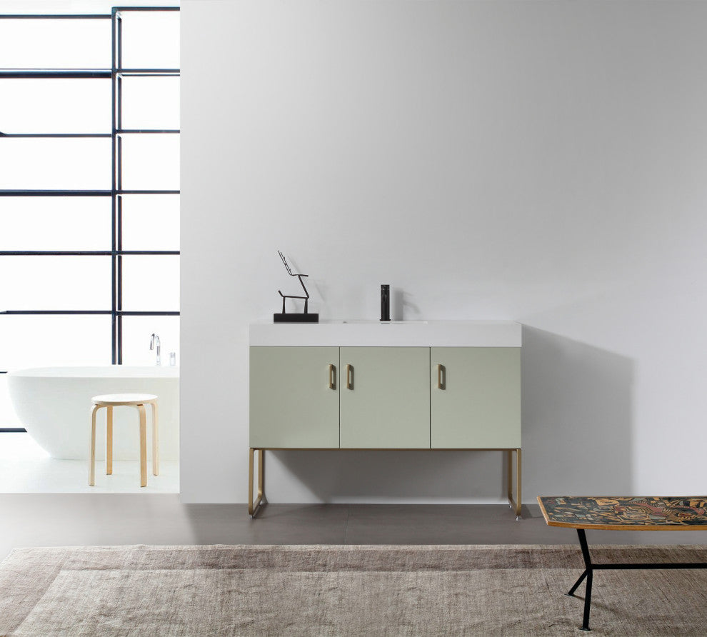 Cartisan Design Veemon Dual Mount Vanity, Pine Mist, 48"