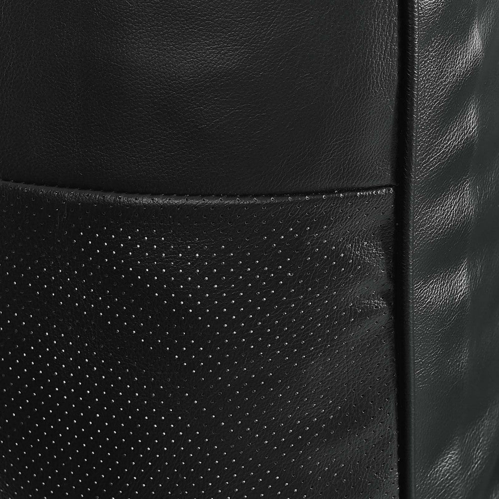 Valour Leather Armchair, Black