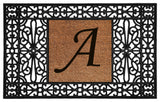 Calloway Mills Duchess Monogram Doormat 30"x48", Letter A