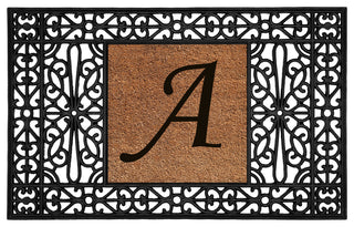 Calloway Mills Duchess Monogram Doormat 30"x48", Letter A