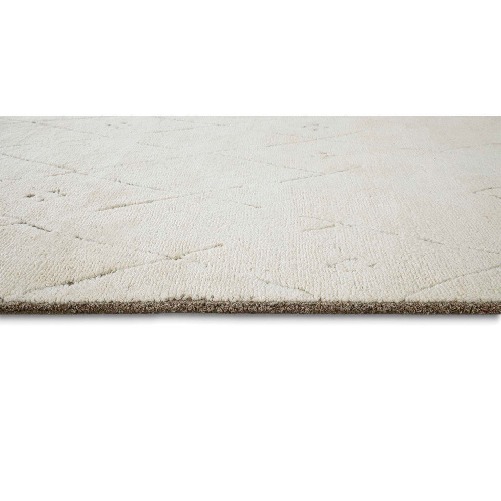 Adab Moroccan Lines Area Rug, Brown, 7'9"x9'9"