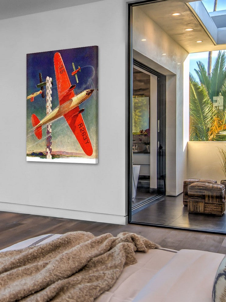 "Planes OTG" Painting Print on Wrapped Canvas