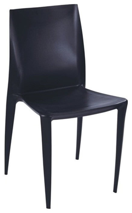 Modern Classics Square Dining Chair, Black