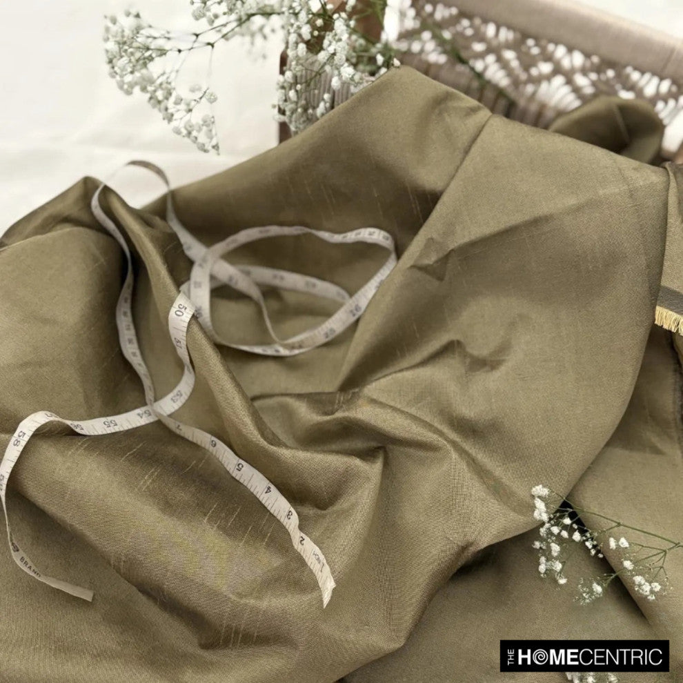 Antique Gold Art Silk Fabric By The Yard, 2 Yards For Curtain, Dress Wholesale