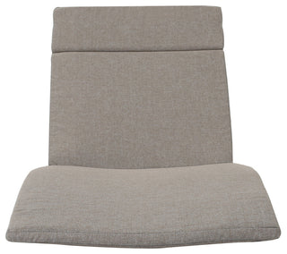 GDF Studio Soleil Outdoor Chaise Lounge Cushion, Charcoal