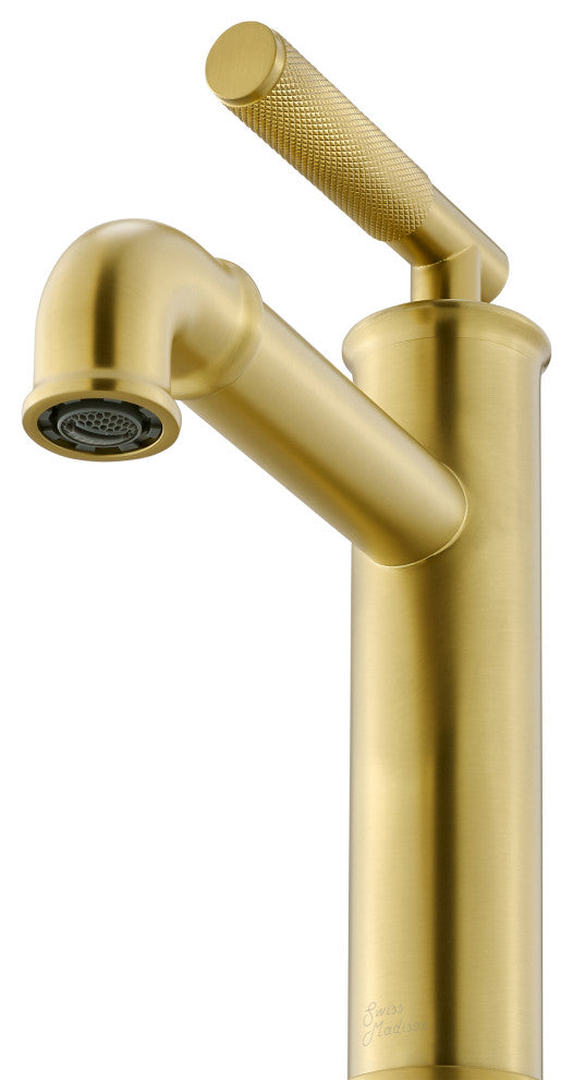 Avallon Single Hole, Single-Handle Sleek, Bathroom Faucet, Brushed Gold