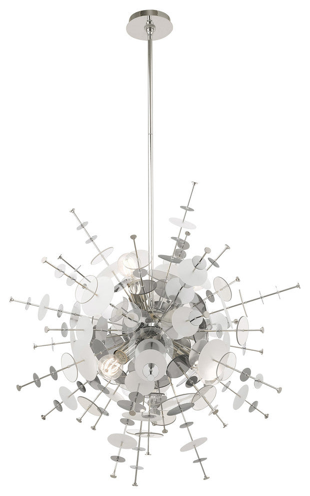 Livex Lighting Polished Chrome 6-Light Pendant Chandelier