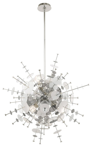 Livex Lighting Polished Chrome 6-Light Pendant Chandelier