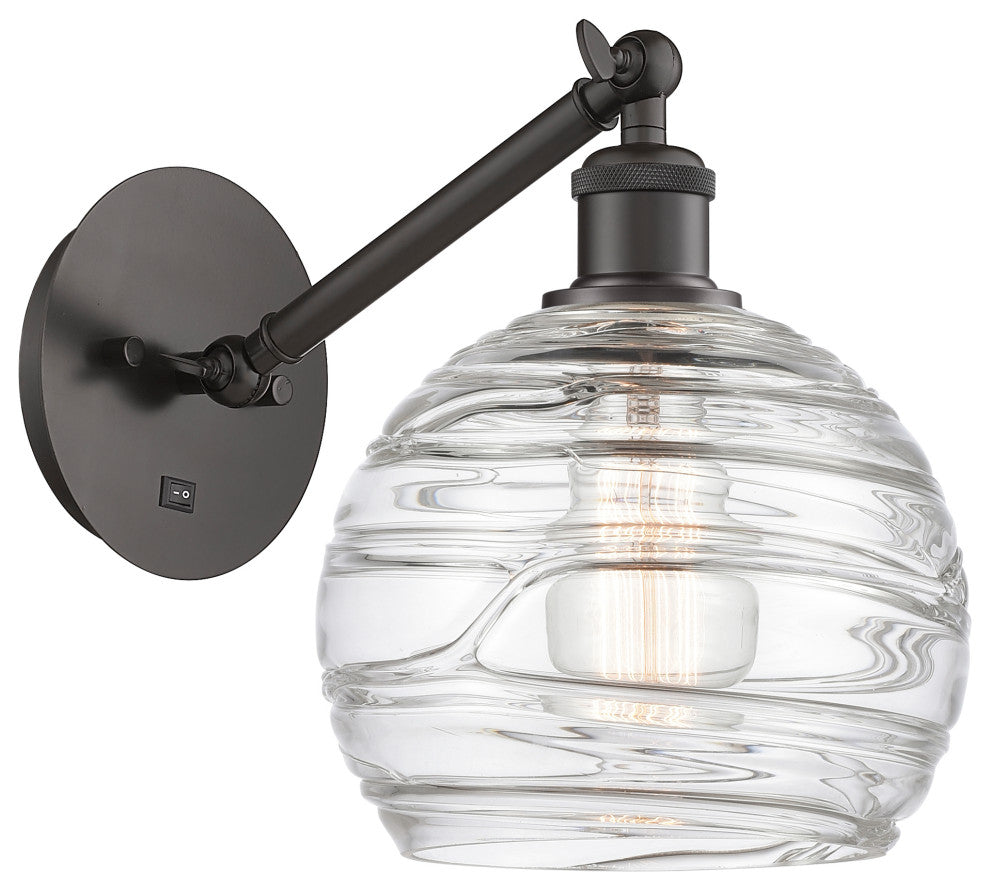 Innovations 317-1W-OB-G1213-8-LED 1-Light Sconce, Oil Rubbed Bronze