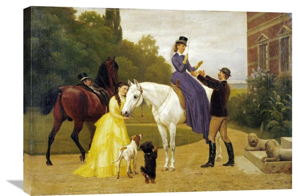 "Home From Riding" Artwork, 30" x 21"