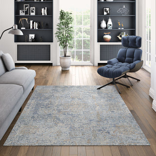 Couristan Couture Bordado Light Grey-Multicolor Area Rug, 2'7" X 12' Runner