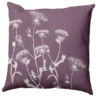Breezy Wildflower Pillow, Purple, 26"x26"
