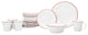 Montmarte 16 Piece Dinnerware Set, Service for 4, Red