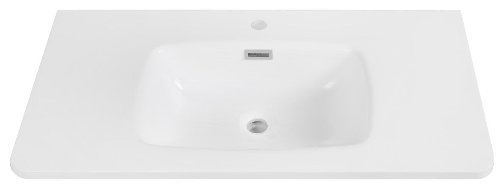 35" Solid Surface Resin Streamline K-1710-35 Vanity Top